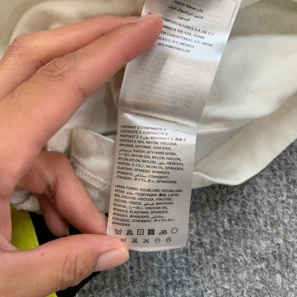 Bebe Dress Women XS Extra Small Multi Paneled Bodycon Back Zip Fitted Lined Mini - Picture 8 of 12